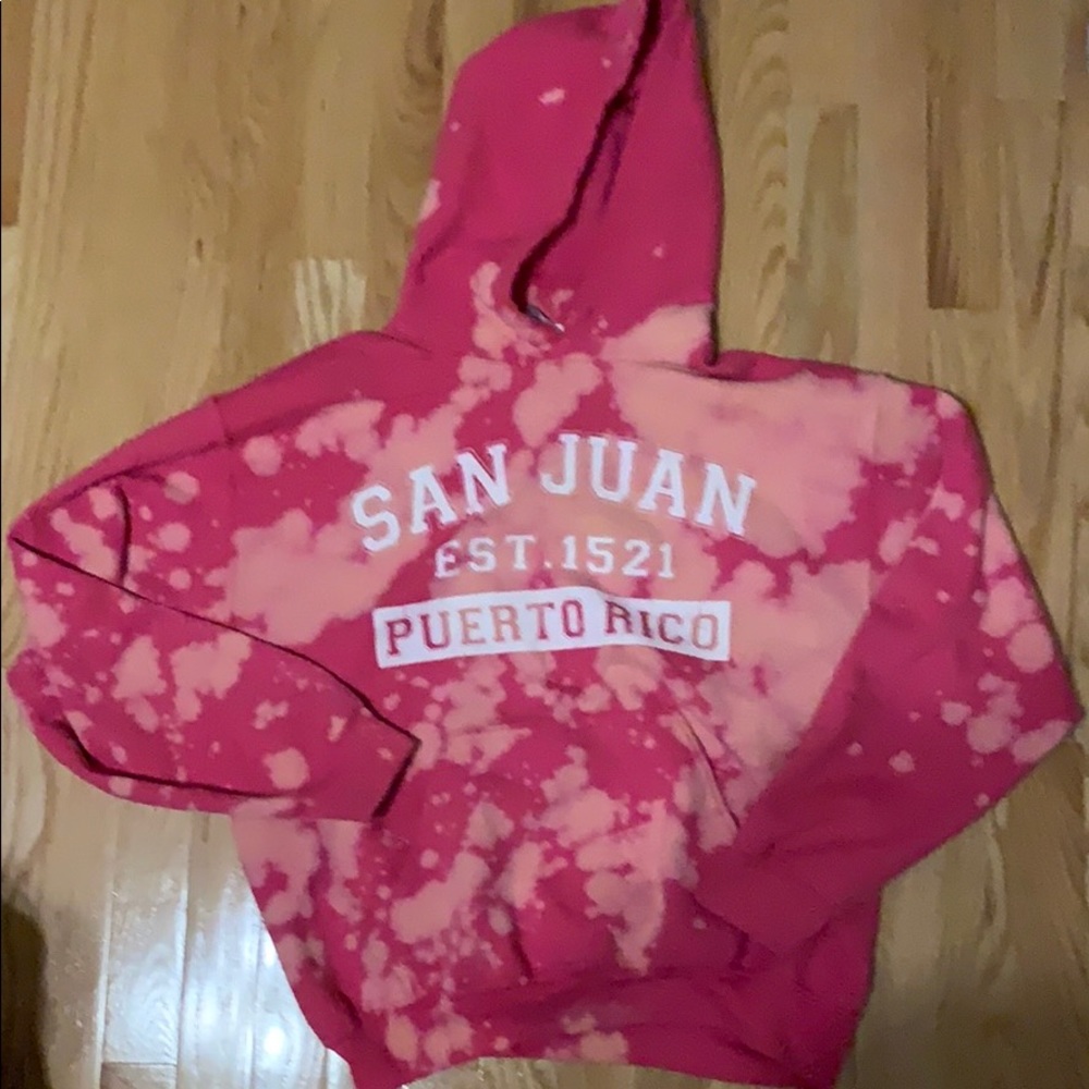Bleached San Juan sweatshirt!
